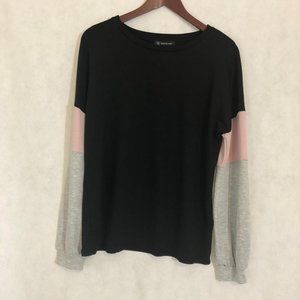 INC Women's Knit Top Deep Black